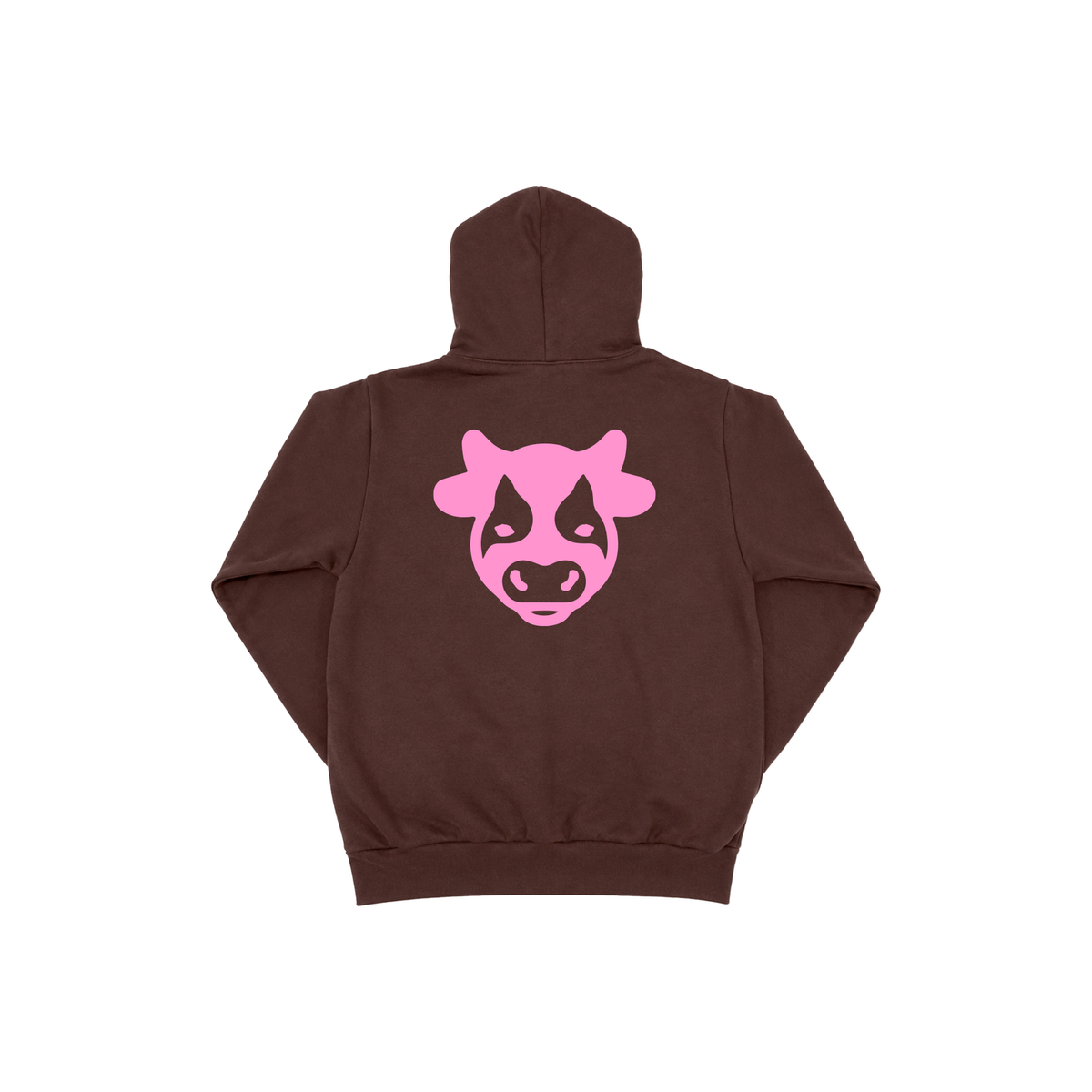 Basic Collegiate Logo Hoodie Brown