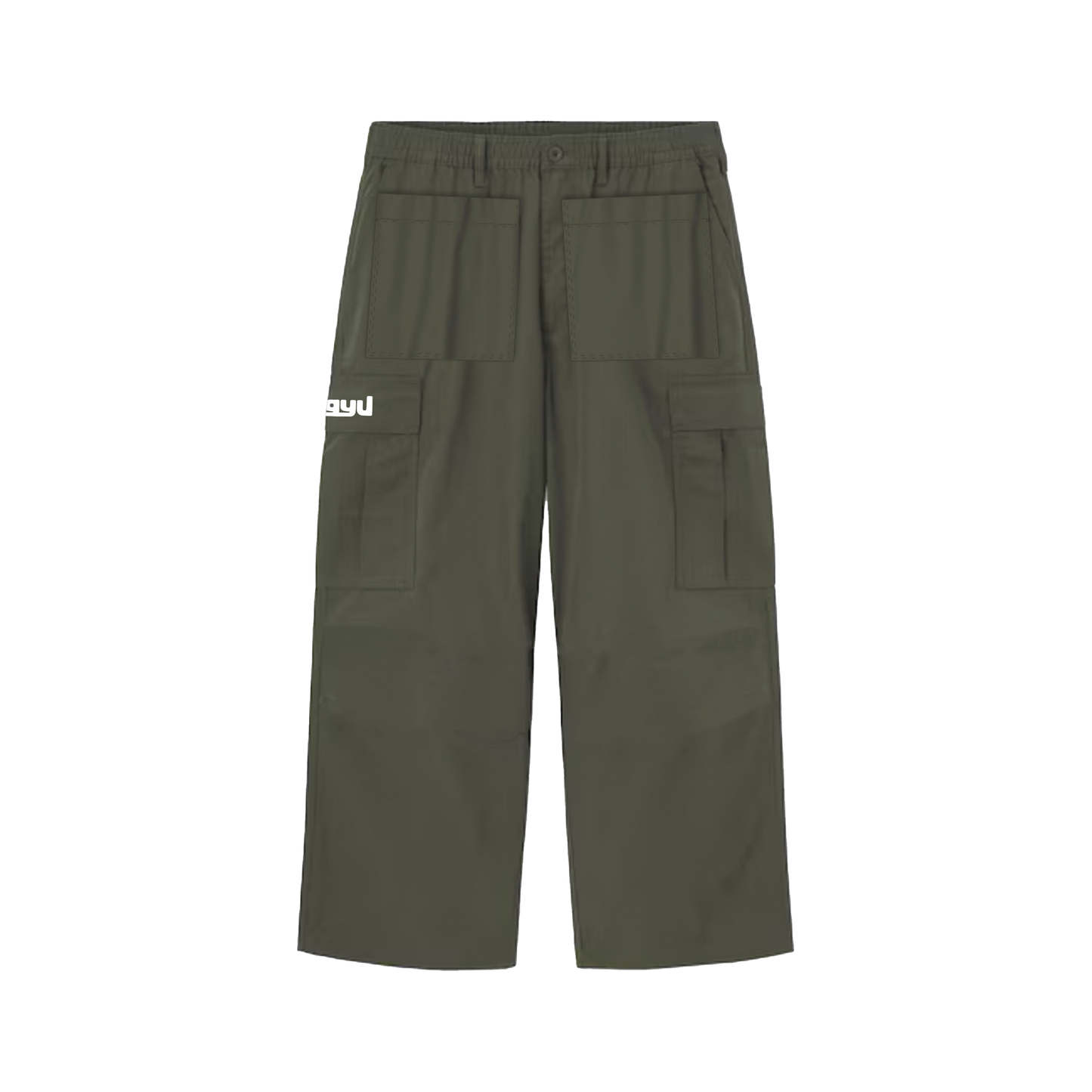 Basic Logo Cargo Pants Green