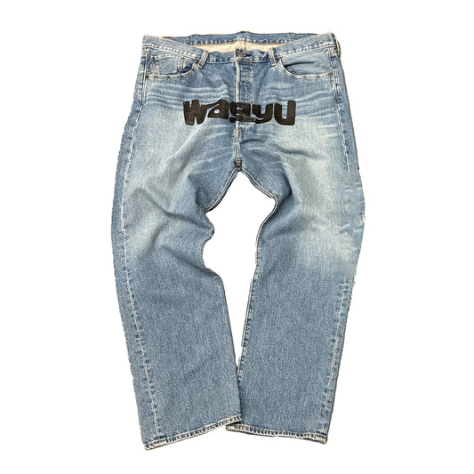 Light Wash Logo Denim