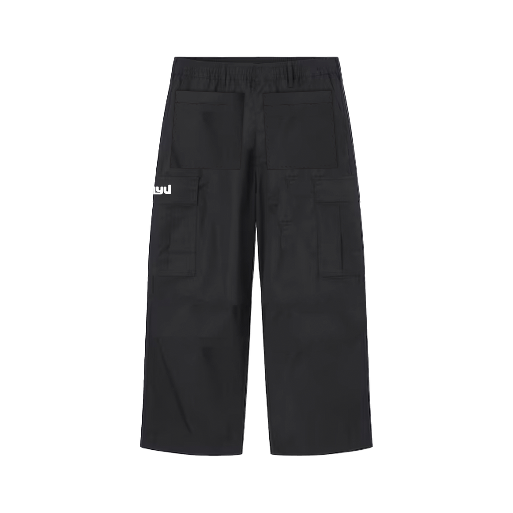 Basic Logo Cargo Pants Black
