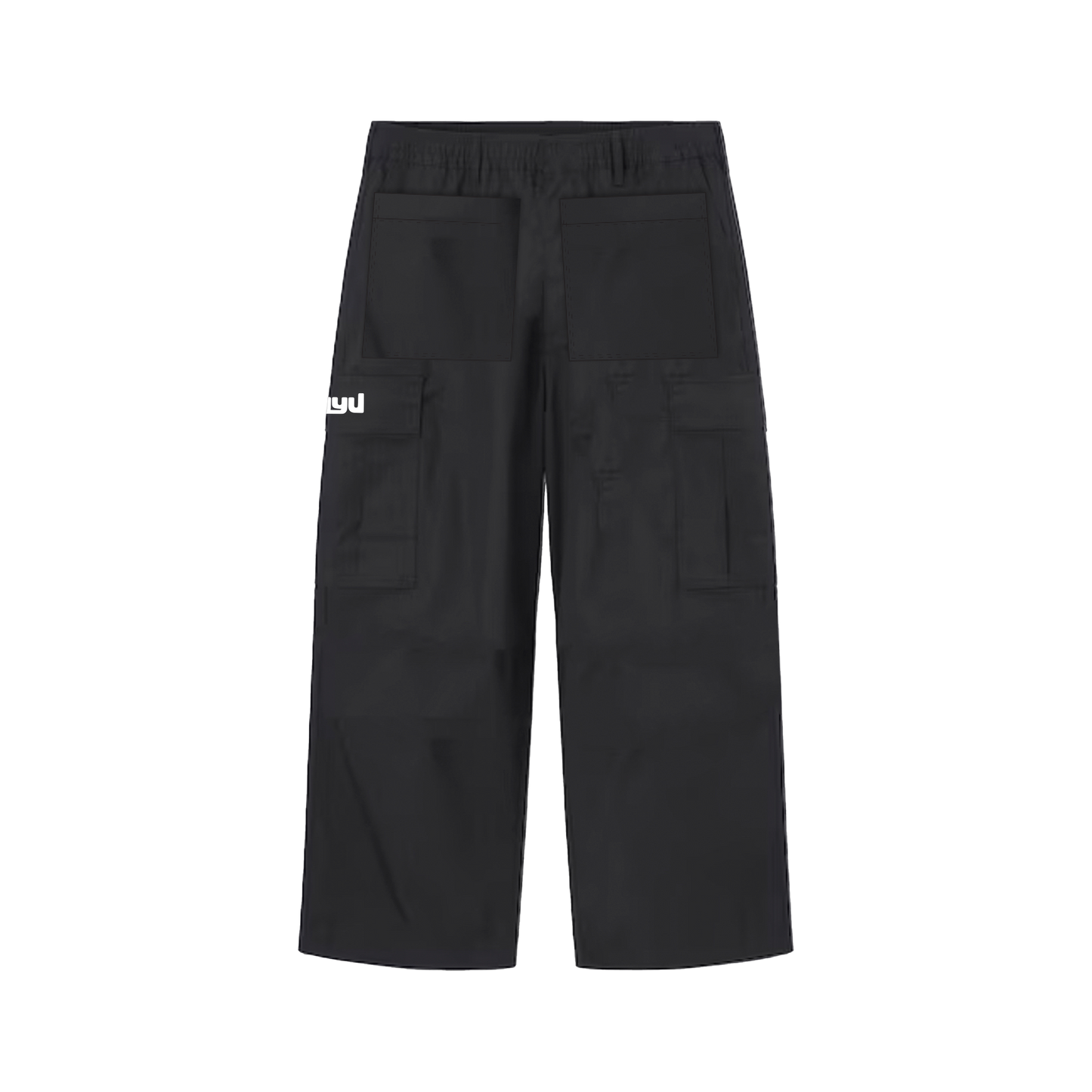 Basic Logo Cargo Pants Black