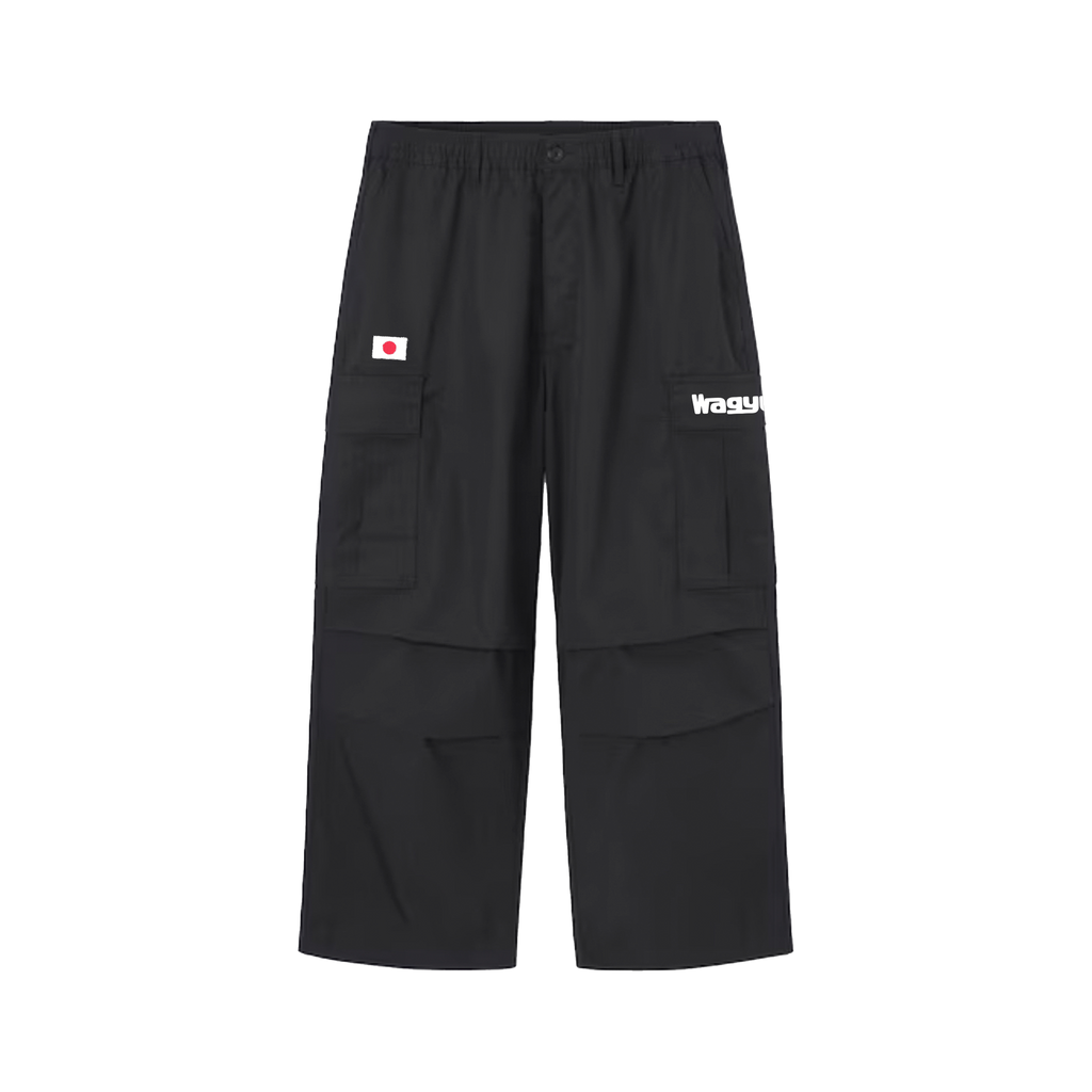 Basic Logo Cargo Pants Black