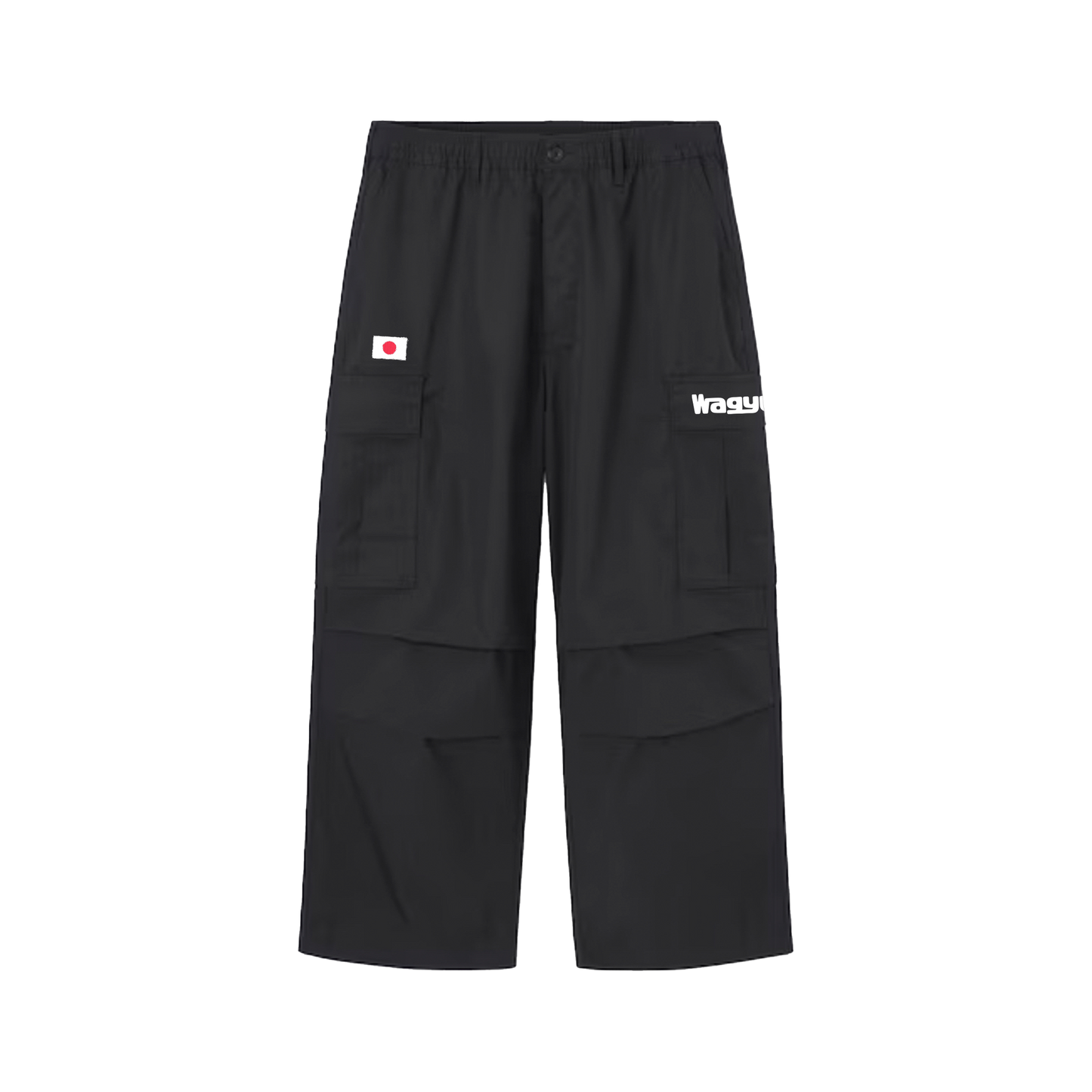 Basic Logo Cargo Pants Black