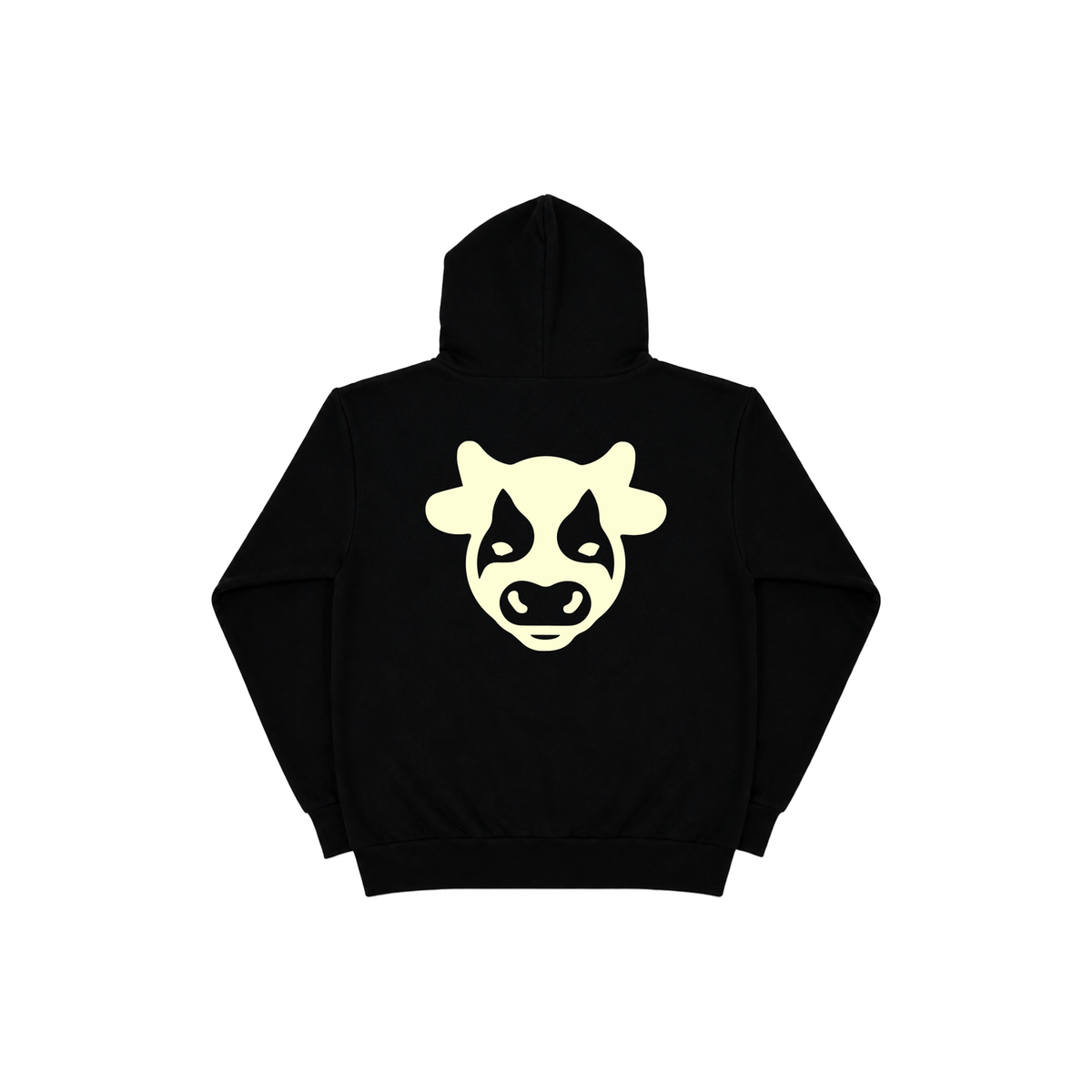 Basic Collegiate Logo Hoodie Black