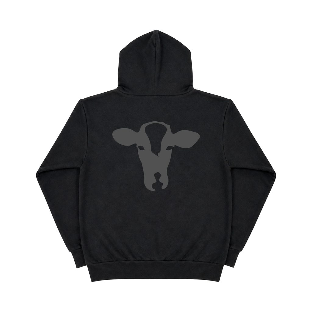 Black Collegiate Logo 2.0 Zip-Up Hoodie