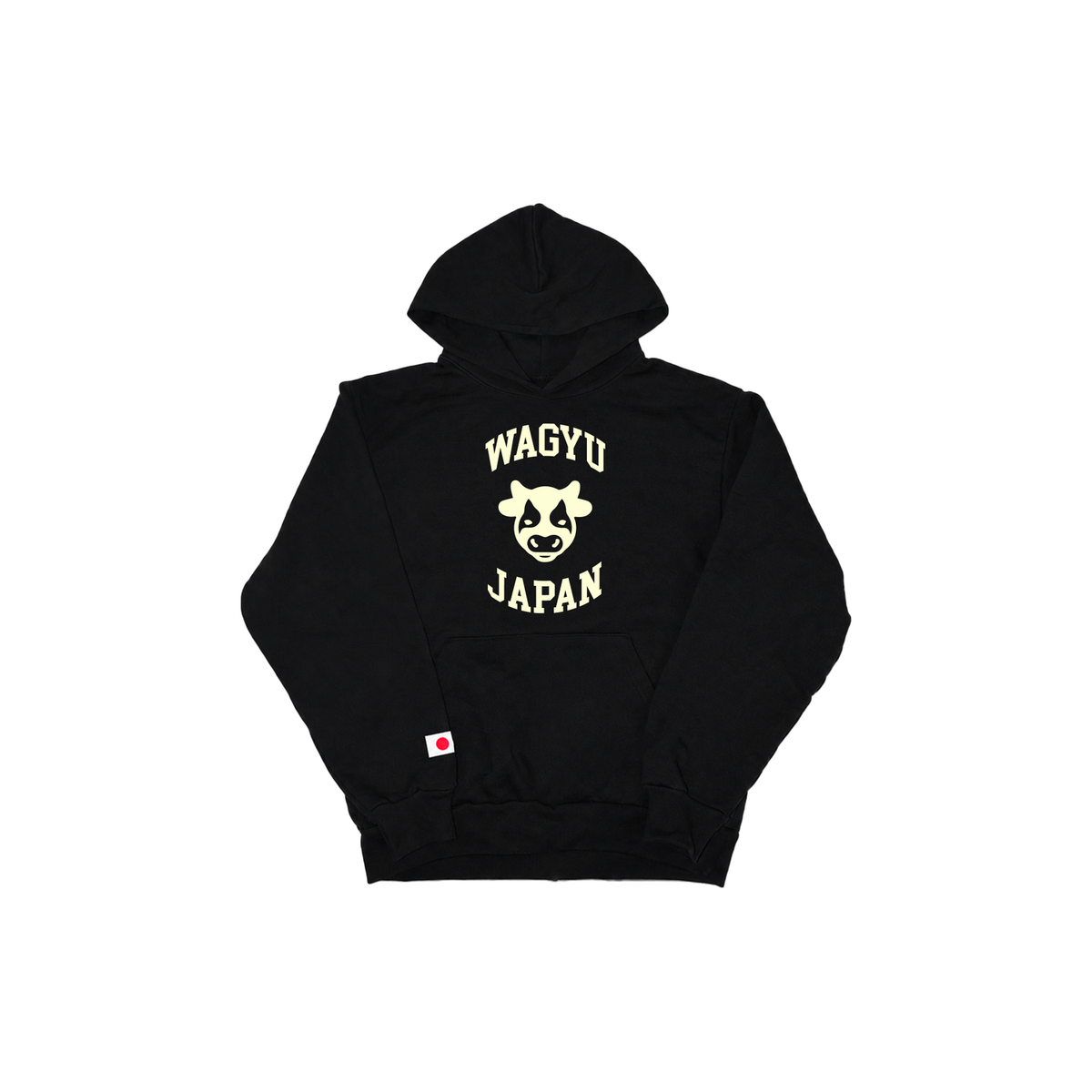 Basic Collegiate Logo Hoodie Black