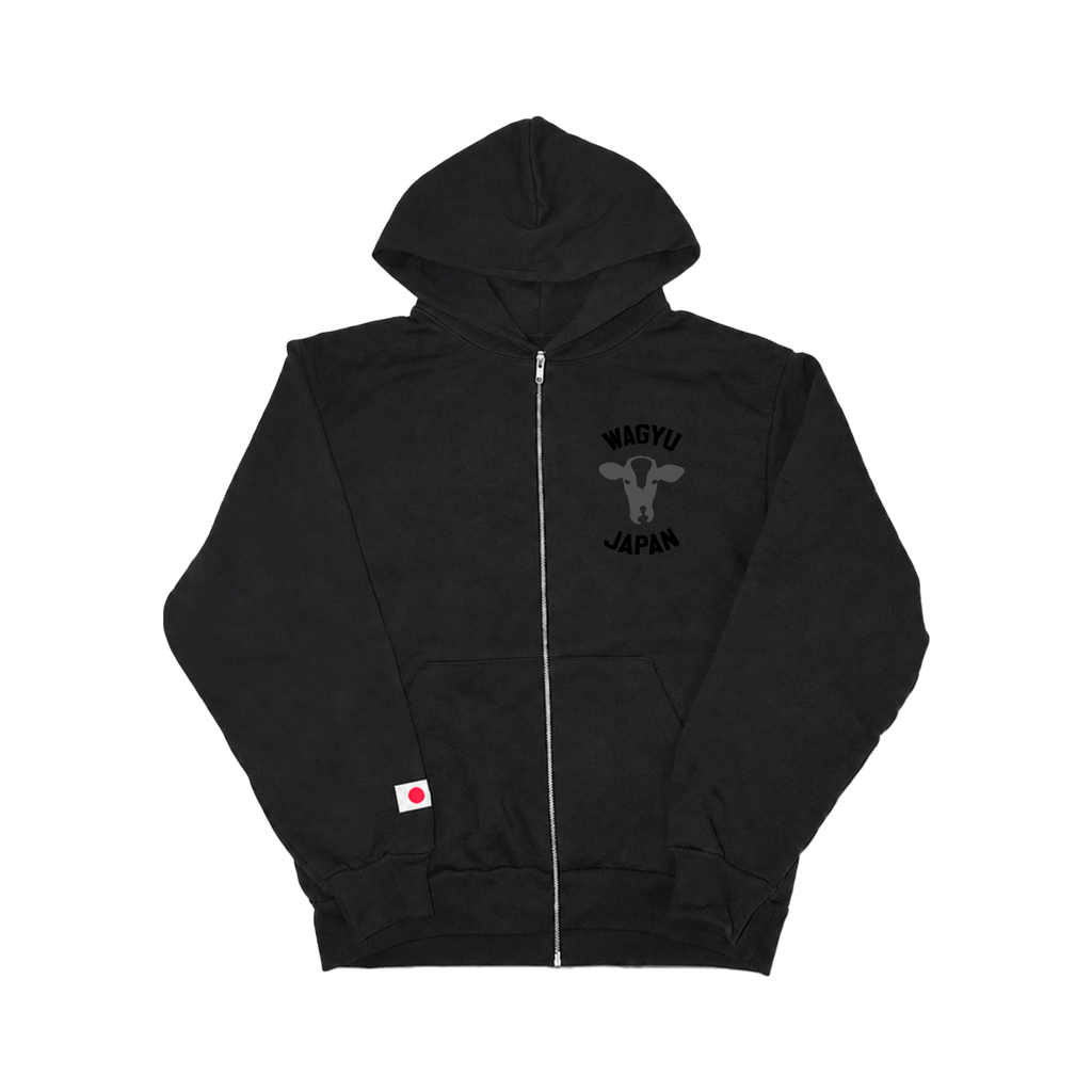 Black Collegiate Logo 2.0 Zip-Up Hoodie
