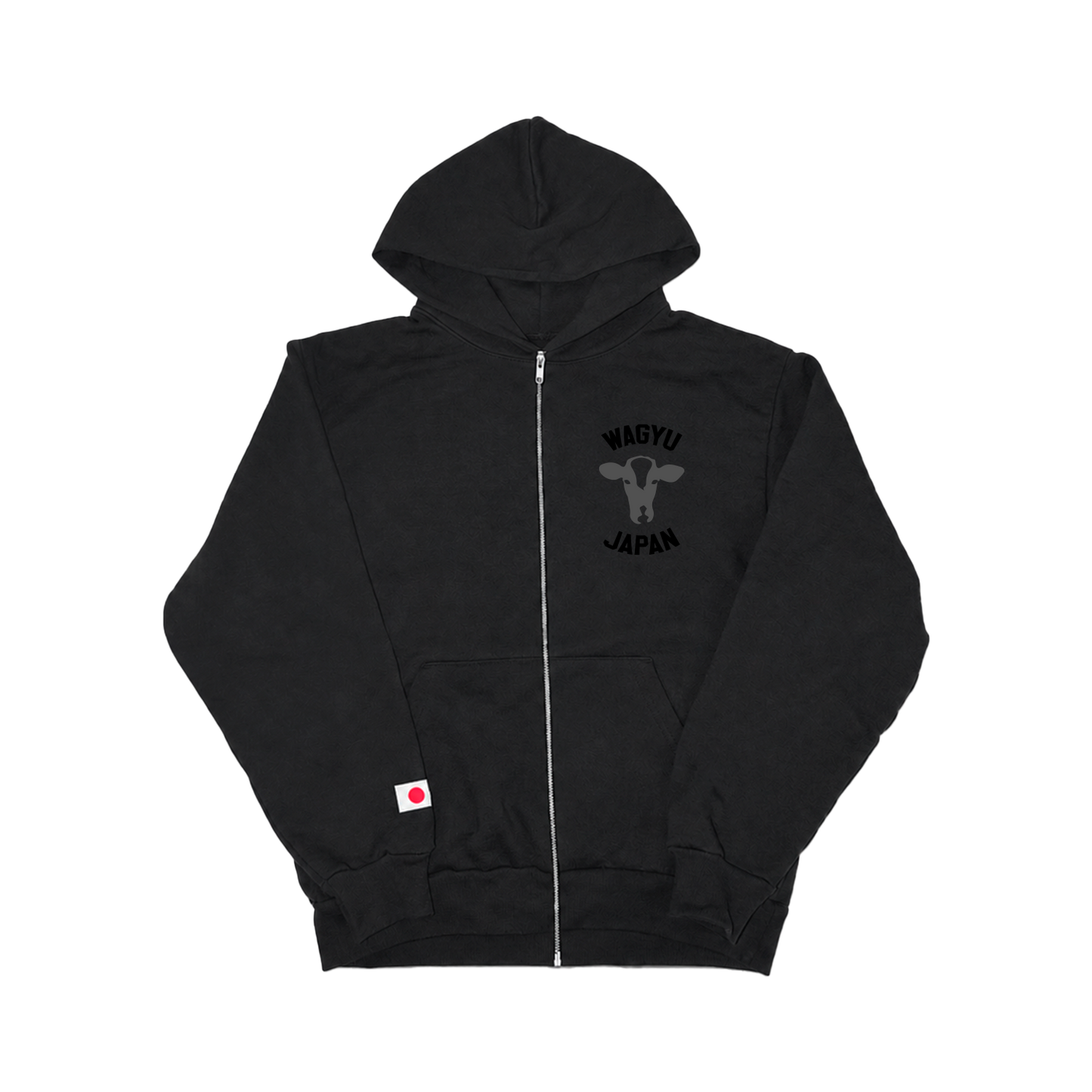 Black Collegiate Logo 2.0 Zip-Up Hoodie