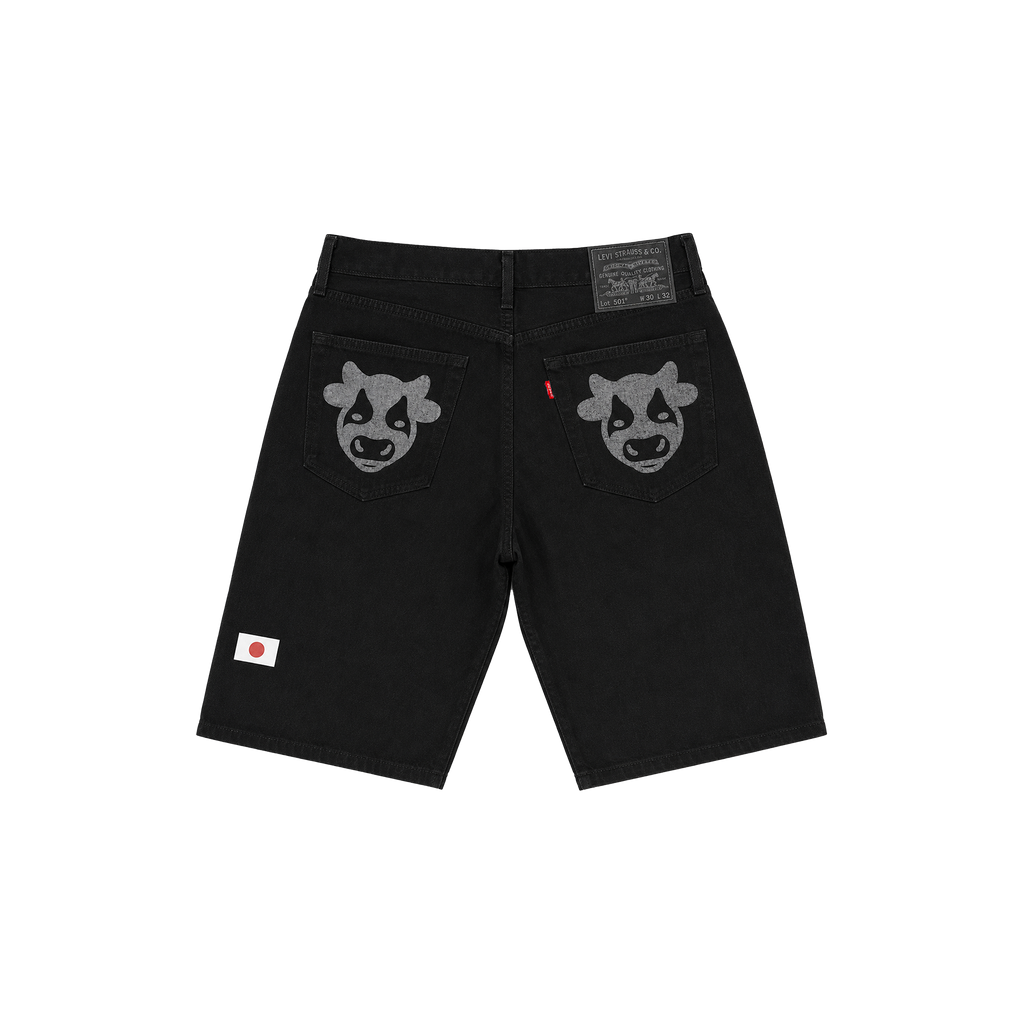 Black Denim Shorts