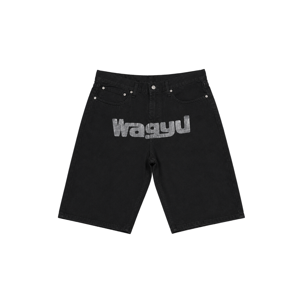 Black Denim Shorts