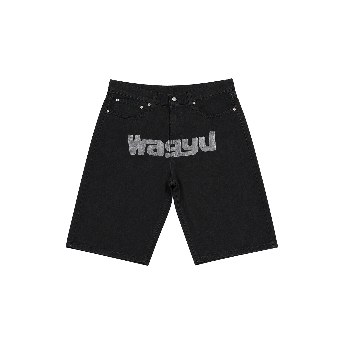 Black Denim Shorts