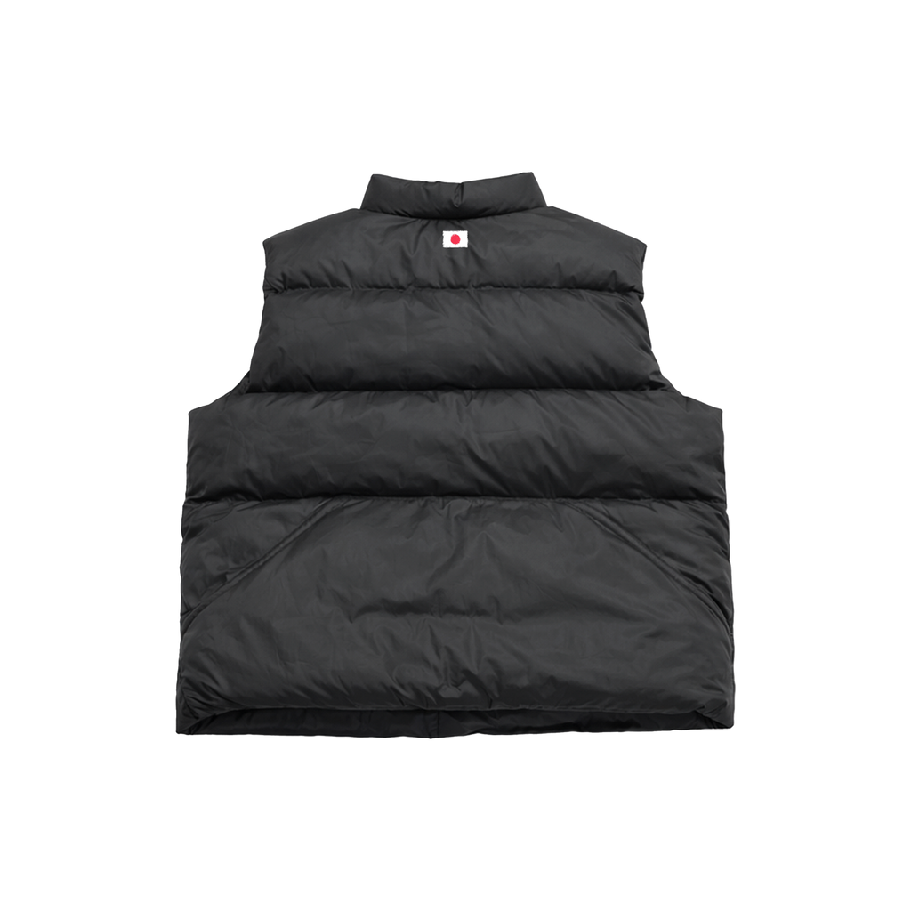 Basic Logo Puffer Vest Black
