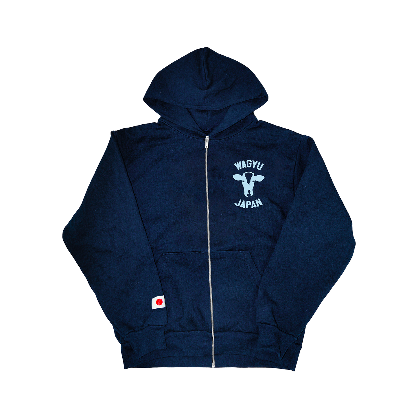 Navy Collegiate Logo 2.0 Zip-Up Hoodie