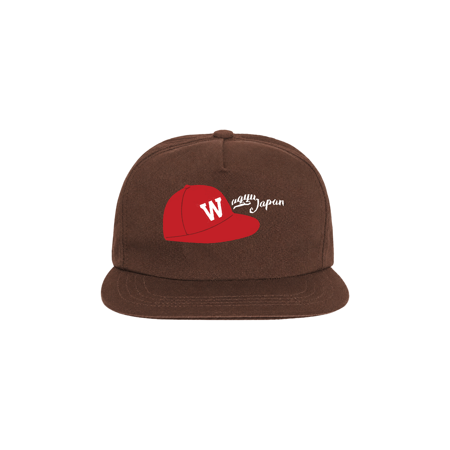 Baseball Sticker Cap Brown