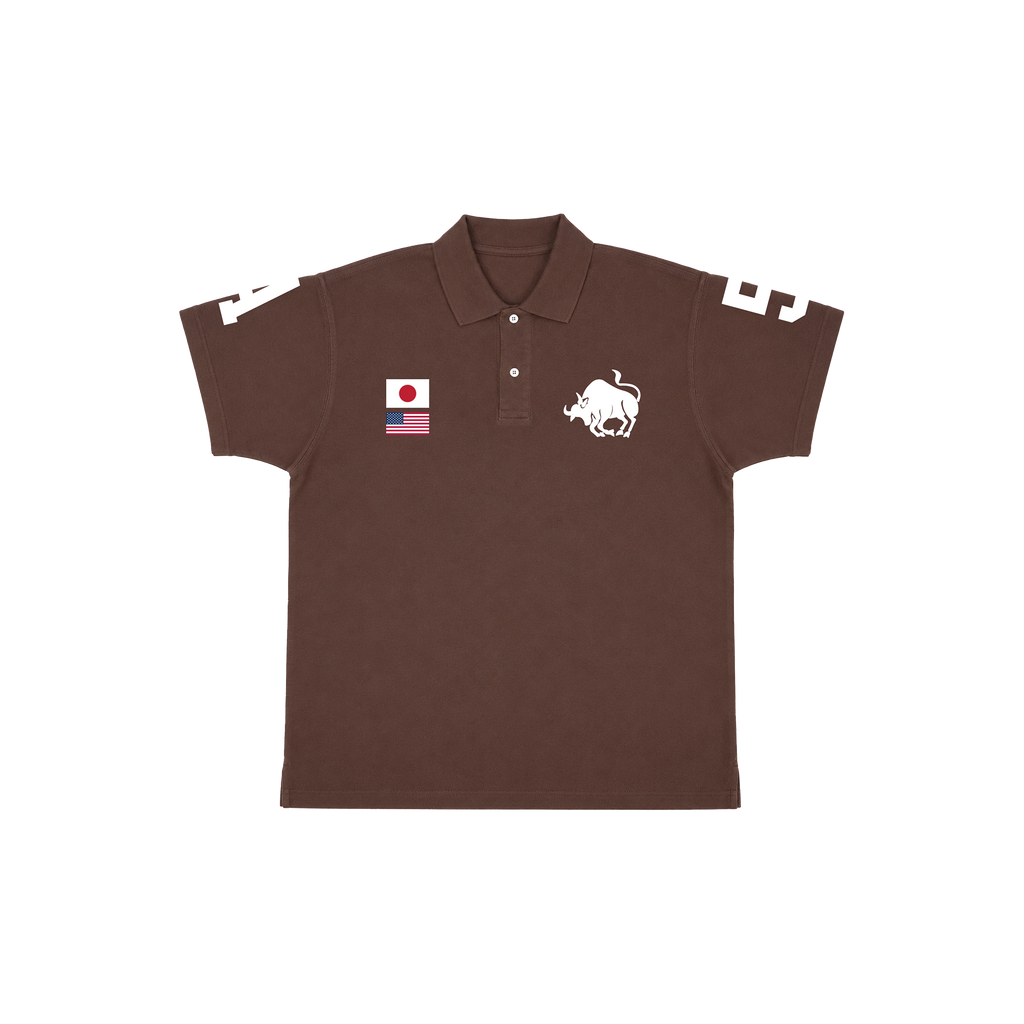 Derby Logo Polo Brown