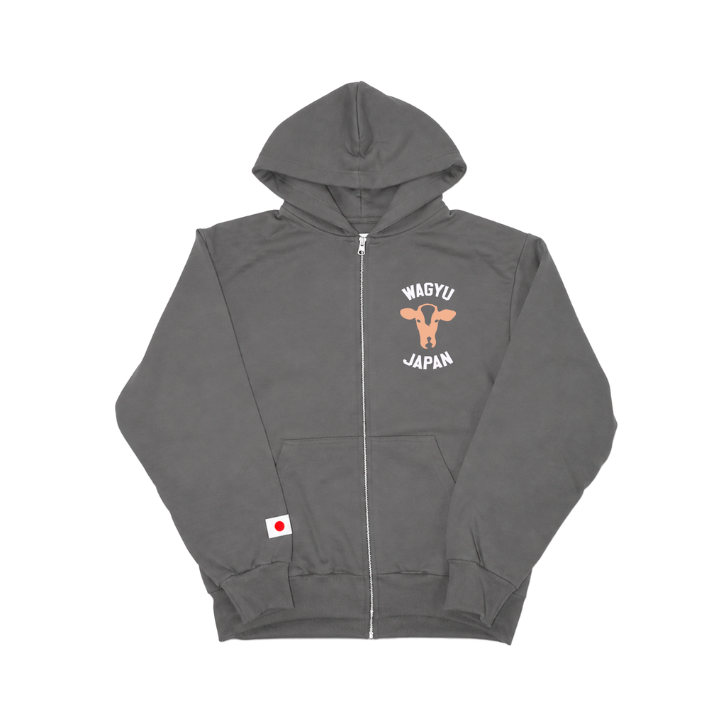 Grey Collegiate Logo 2.0 Zip-Up Hoodie