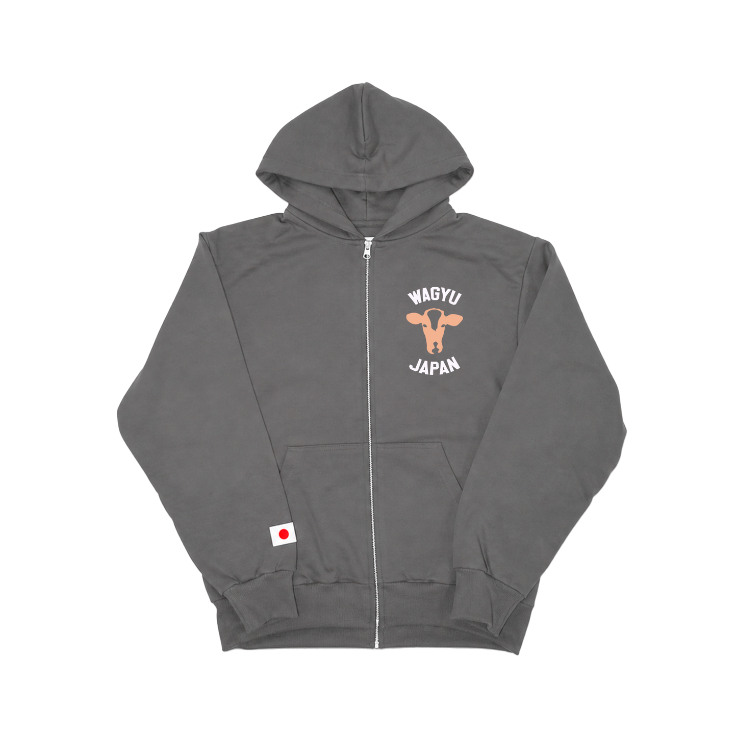 Grey Collegiate Logo 2.0 Zip-Up Hoodie