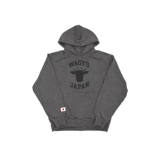 Collegiate Logo Pullover Hoodie Vintage Black
