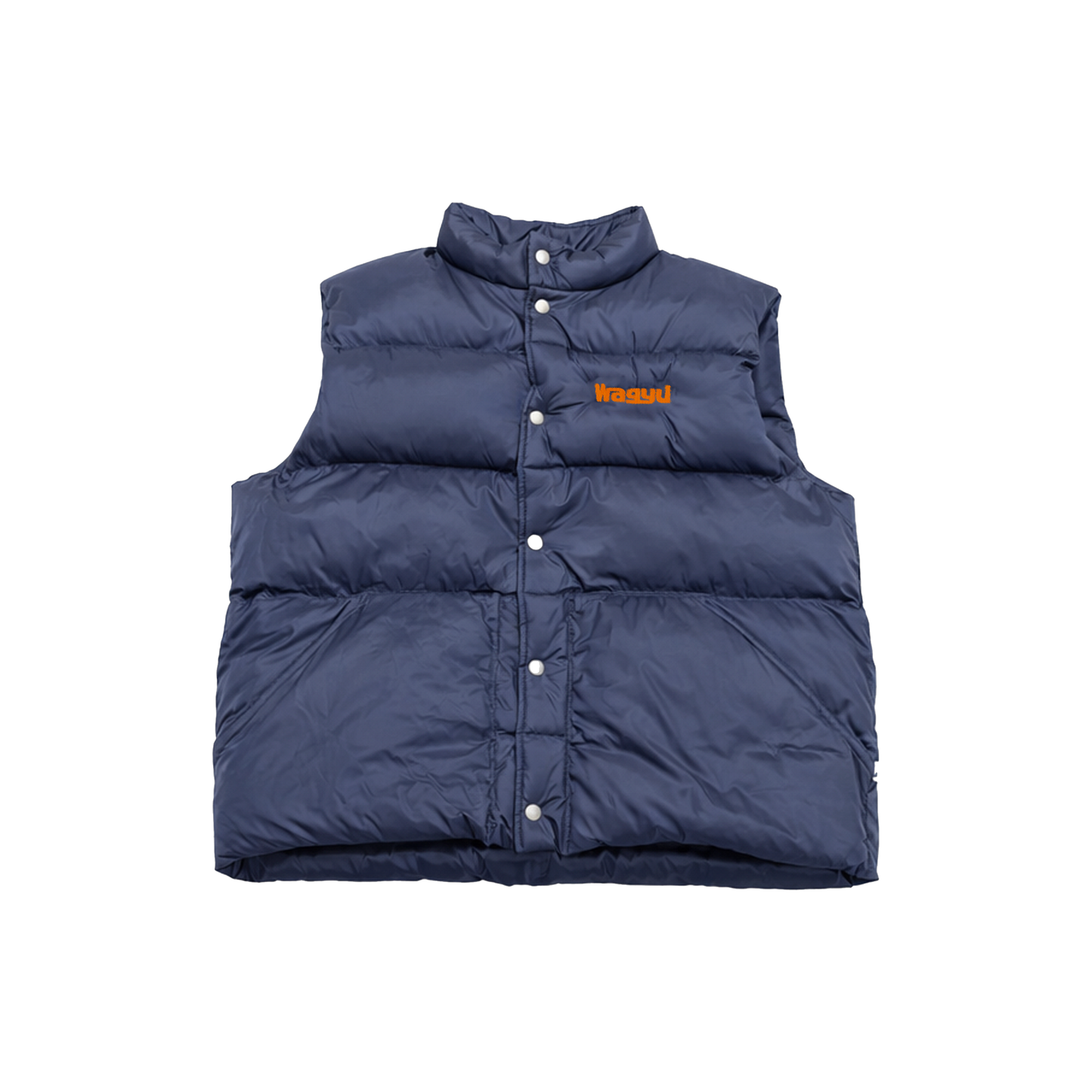 Basic Logo Puffer Vest Navy
