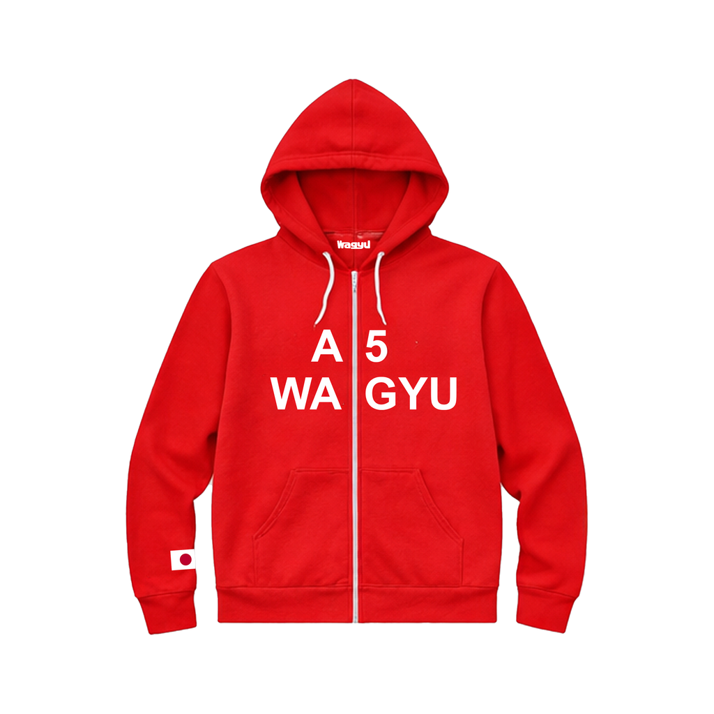 A-5 Wagyu Zip Up Red