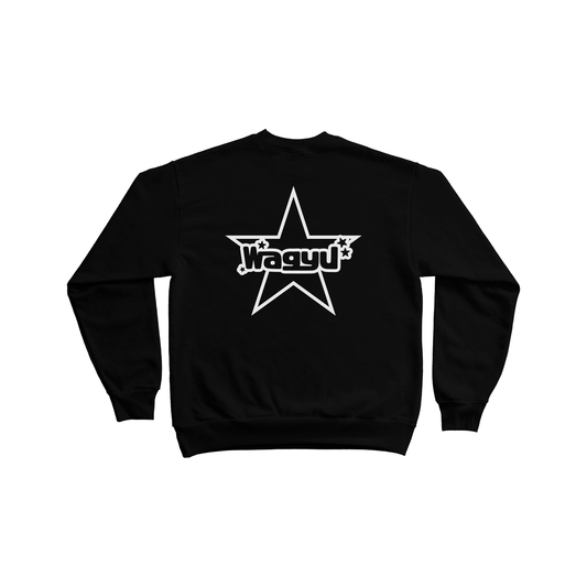 Cosmic Star Crewneck Black