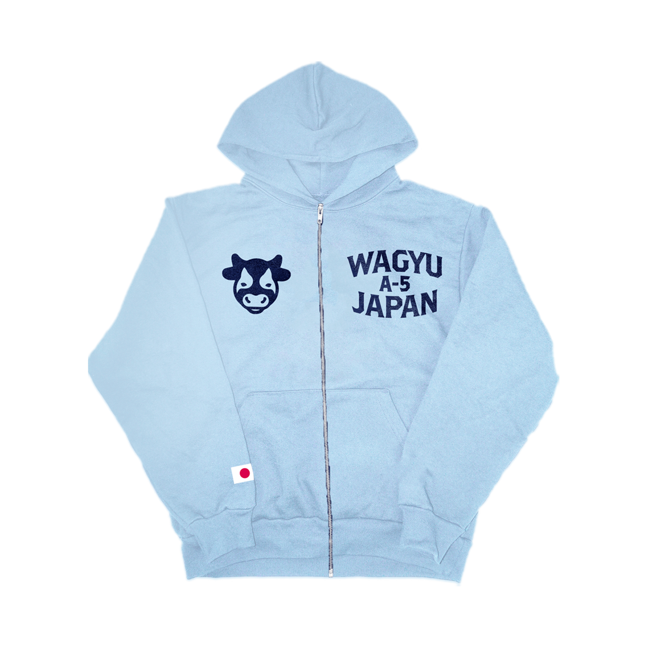 A-5 Baby Blue Zip Up