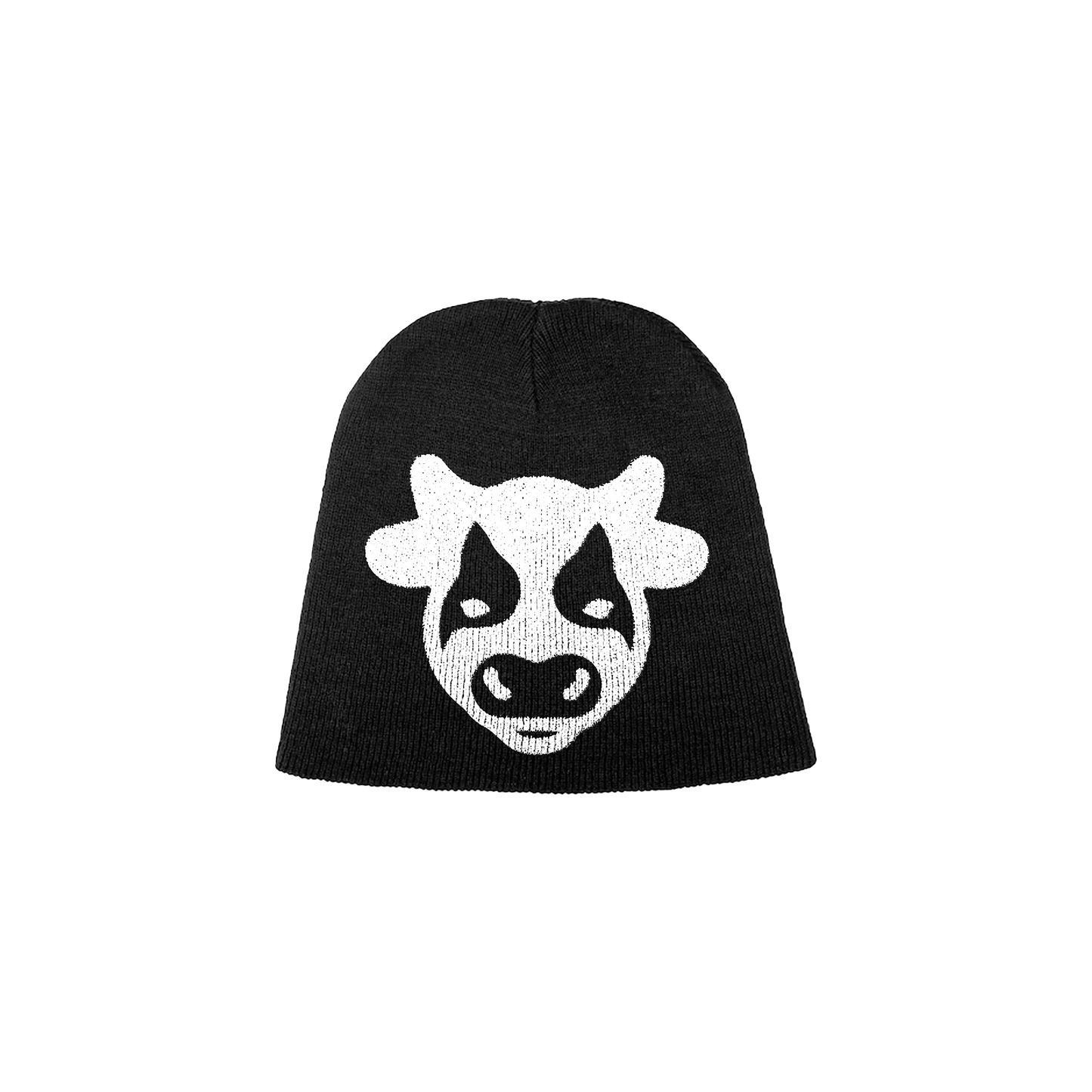 Aged* Basic Cow Beanie Black