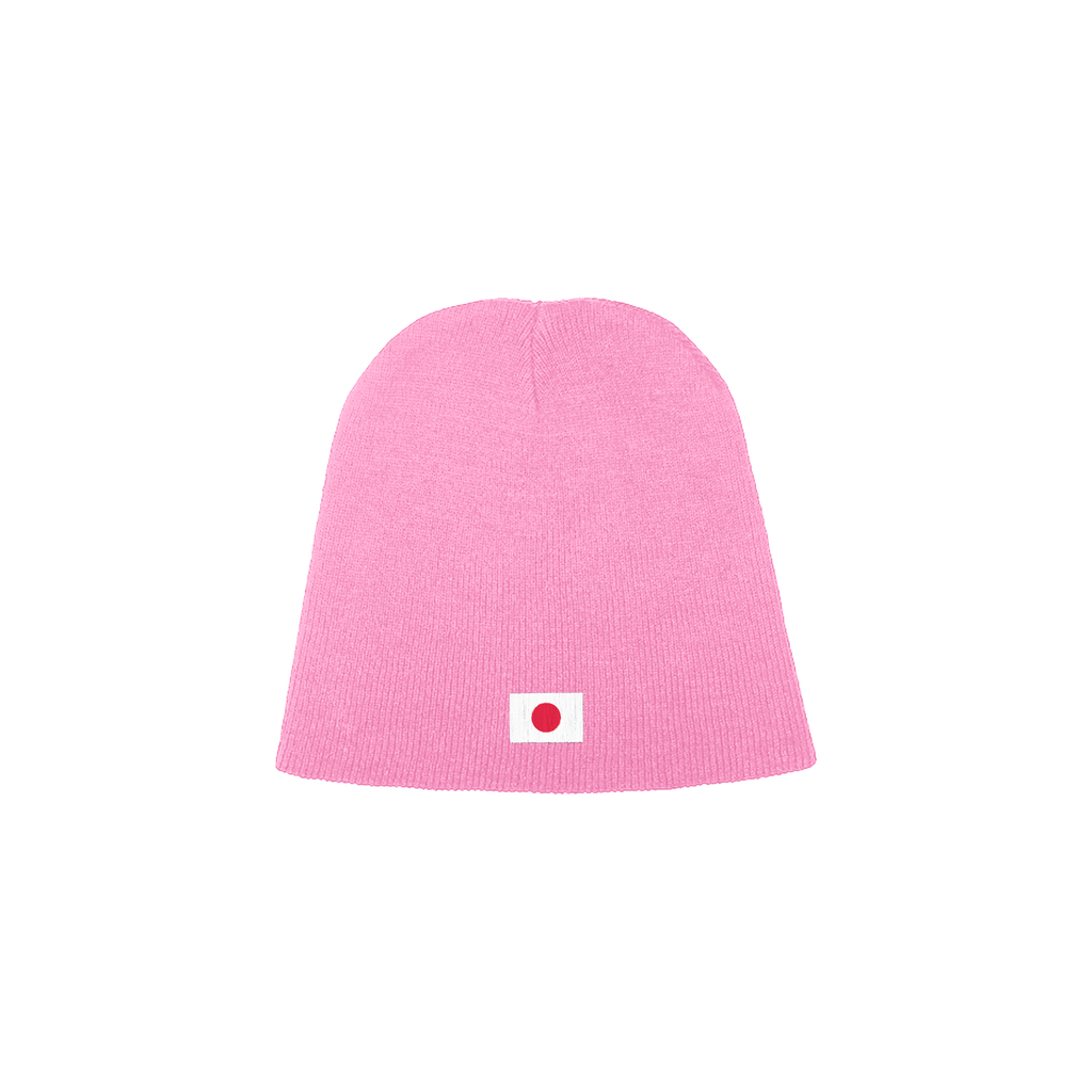 Aged* Basic Cow Beanie Pink