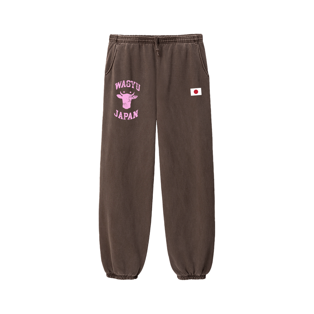 Vintage Collegiate Lounge Pants Rust Brown