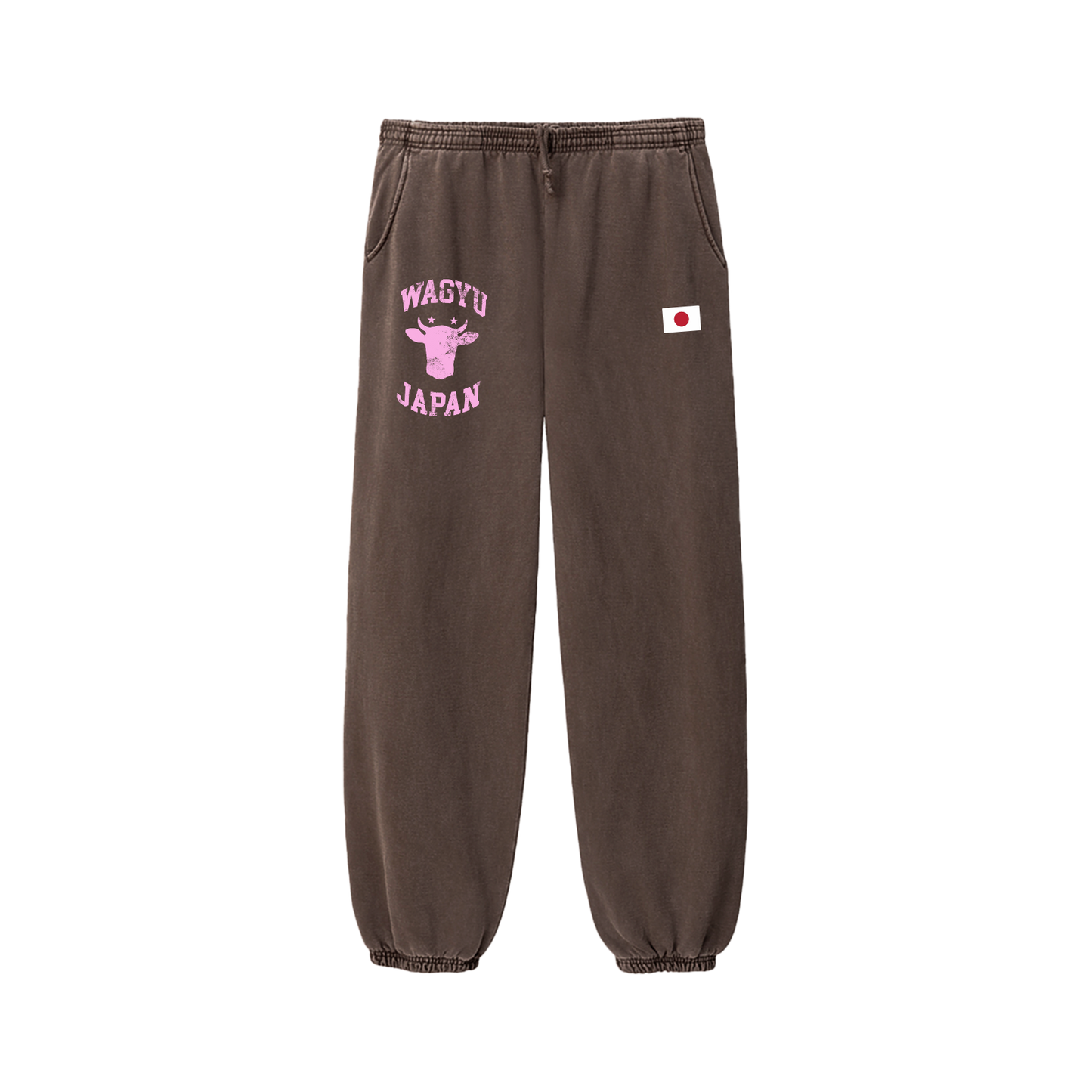 Vintage Collegiate Lounge Pants Rust Brown