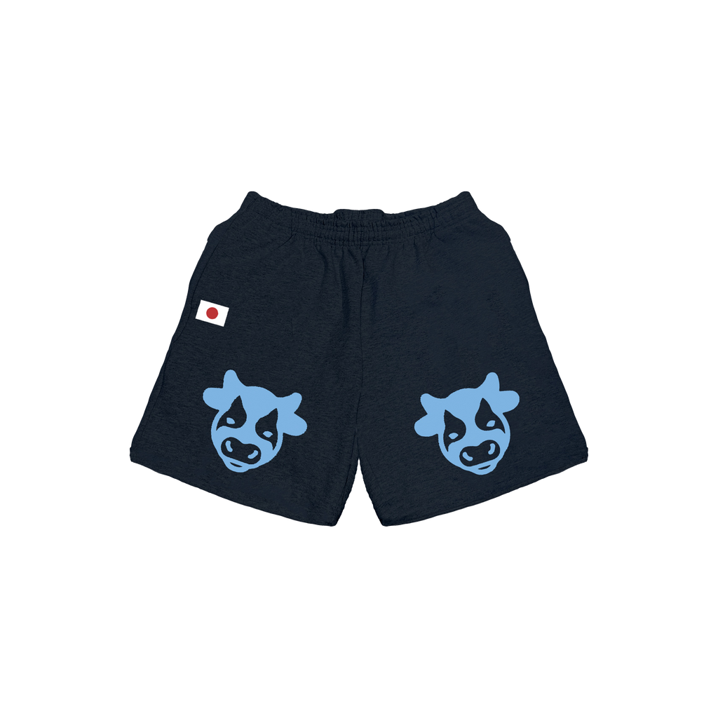 Double Cow Logo Shorts Navy
