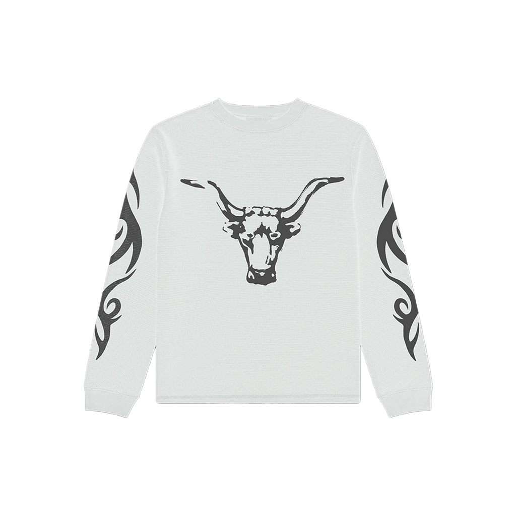 Brahma Bull Tribal Thermal White